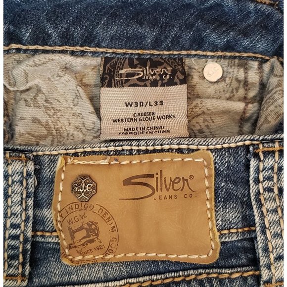 Silver Tuesday Bootcut Distressed Jeans ~ Women's Plus W30 L33 - Picture 13 of 14